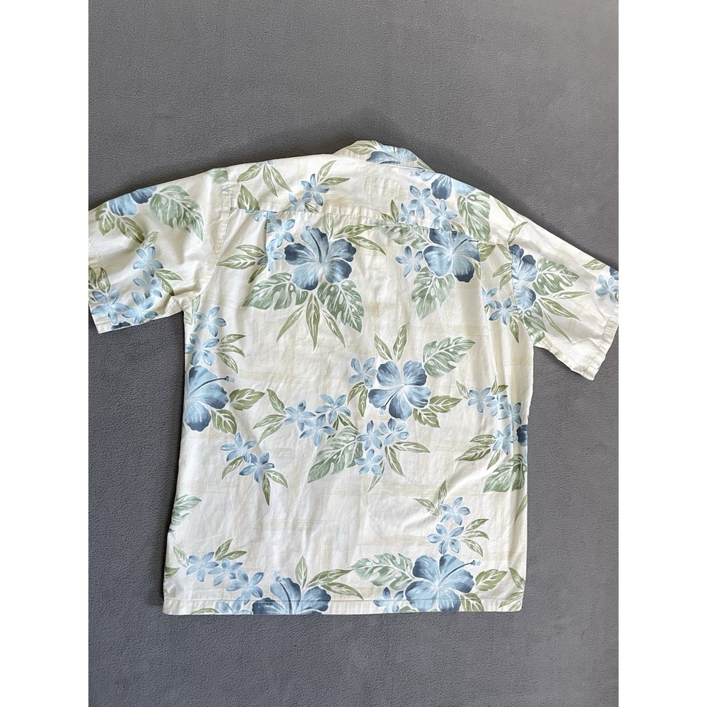 Hilo Hattie Mens Yellow Hibiscus Sz Med Hawaiian Made Original  Short Sleeve - Picture 3 of 6